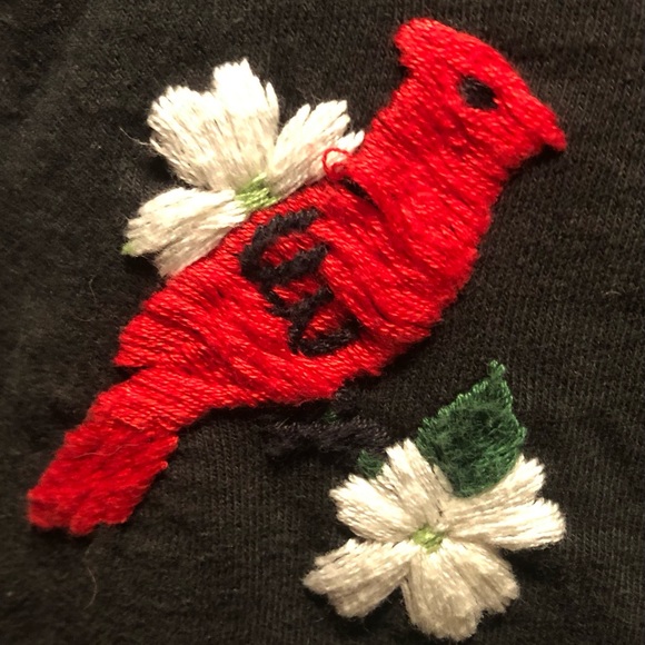 Embroidered T Shirt from Fee Fi Faux. “North American Birds” - Picture 4 of 8